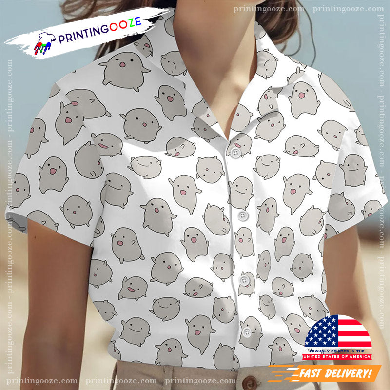 Cute Warawara The Boy And The Heron Ghibli Hawaiian Shirt