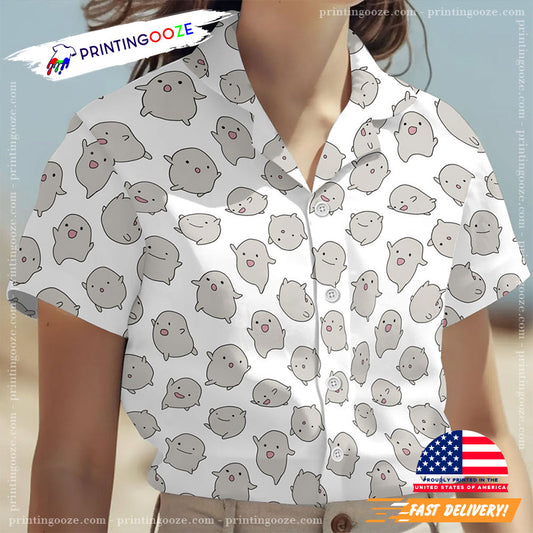 Cute Warawara The Boy And The Heron Ghibli Hawaiian Shirt