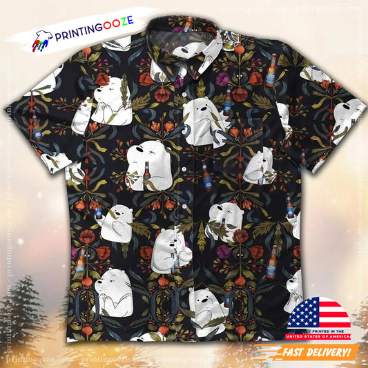 Cute We Bear Bud Light Hawaiian Shirt