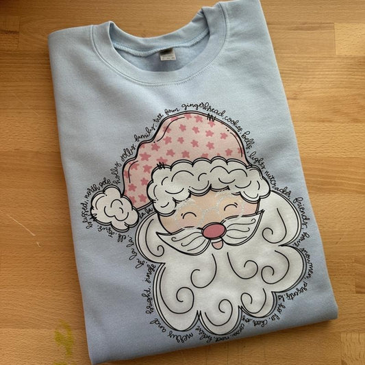 Cutie Santa Gildan Sweatshirt T-Shirts, Hoodie | InkThreadWorks.com