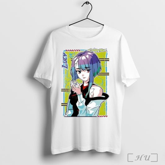 Cyberpunk Edgerunners Anime Lucy Rebecca David Cosplay Gamer T Shirt