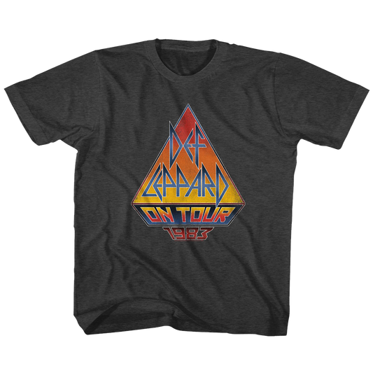 Def Leppard Toddler S/S T-Shirt - On Tour 83 - Heather Black Heather