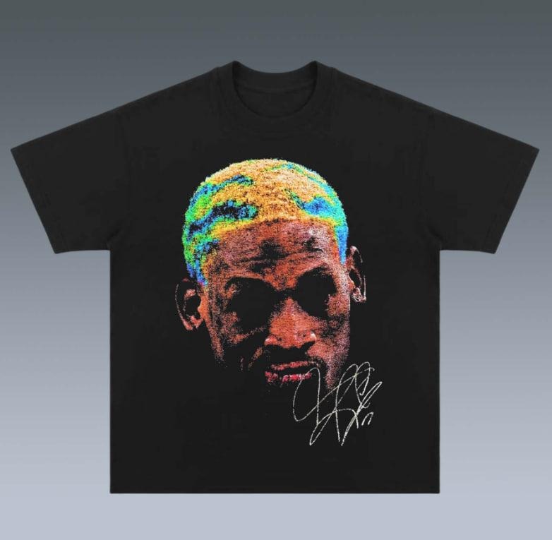 DENNIS RODMAN TEE, gift for fan,  Gift For Women Top Womenswear Underwear Tshirt Hoodie, Sweatshirt | InkThreadWorks.com