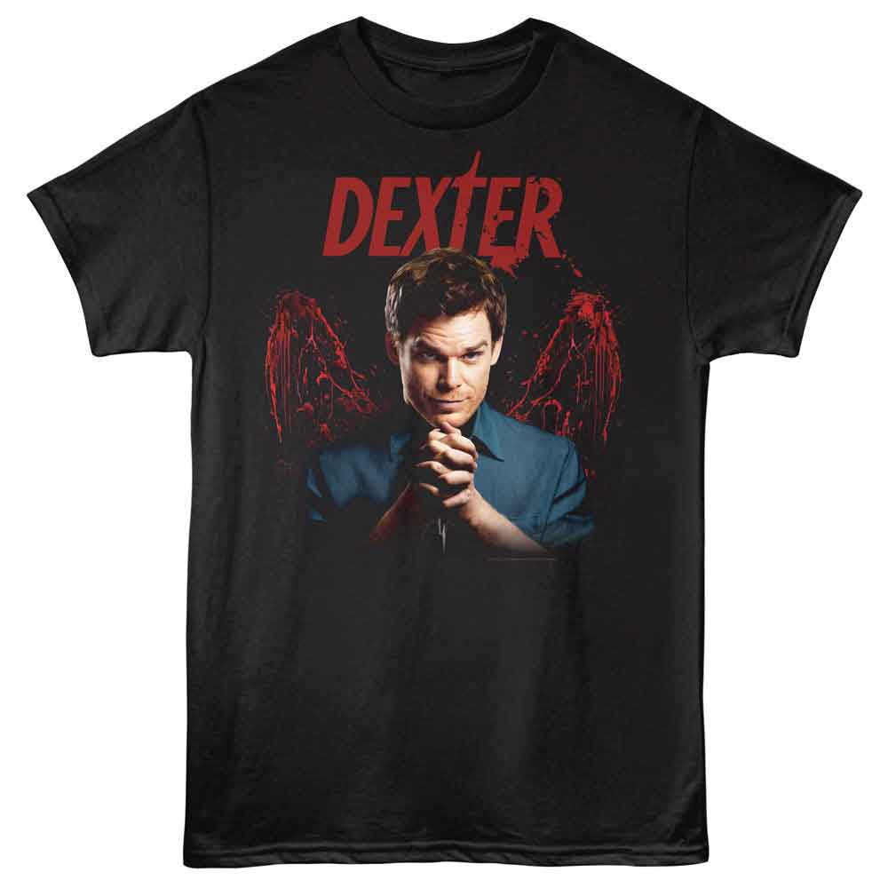 Dexter - Blood Wings Alt - American Classics - Black Adult Short Sleeve T-Shirt
