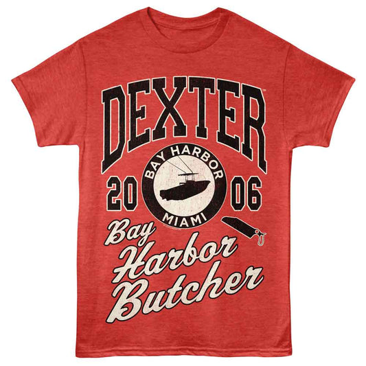 Dexter - Athletic - American Classics - Red Heather Adult Short Sleeve T-Shirt