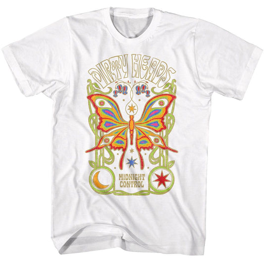 Dirty Heads - Butterfly - American Classics - Solid White Adult Short Sleeve T-Shirt