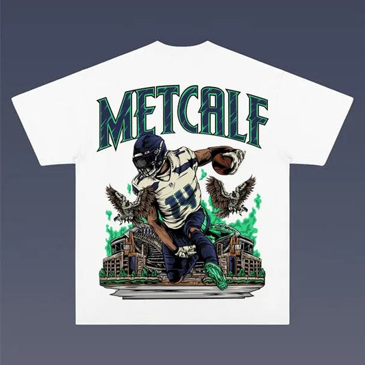 DK Metcalf Tee Backside for Men - Soft and Comfortable Shirt - Menswear - Graphic T-Shirt