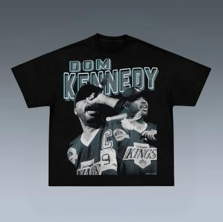 DOM KENNEDY TEE, Prints Vintage T-Shirt, Rapper Shirt, Hip Hop Shirt, Rap Music Shirt, R&B Shirt, Pop Shirt, Graphic Tee Shirt, Unisex T-Shirt, Gift For Him, Crewneck Short Sleeve Shirt, Shirt Trending Top Menswear Underwear Streetwear
