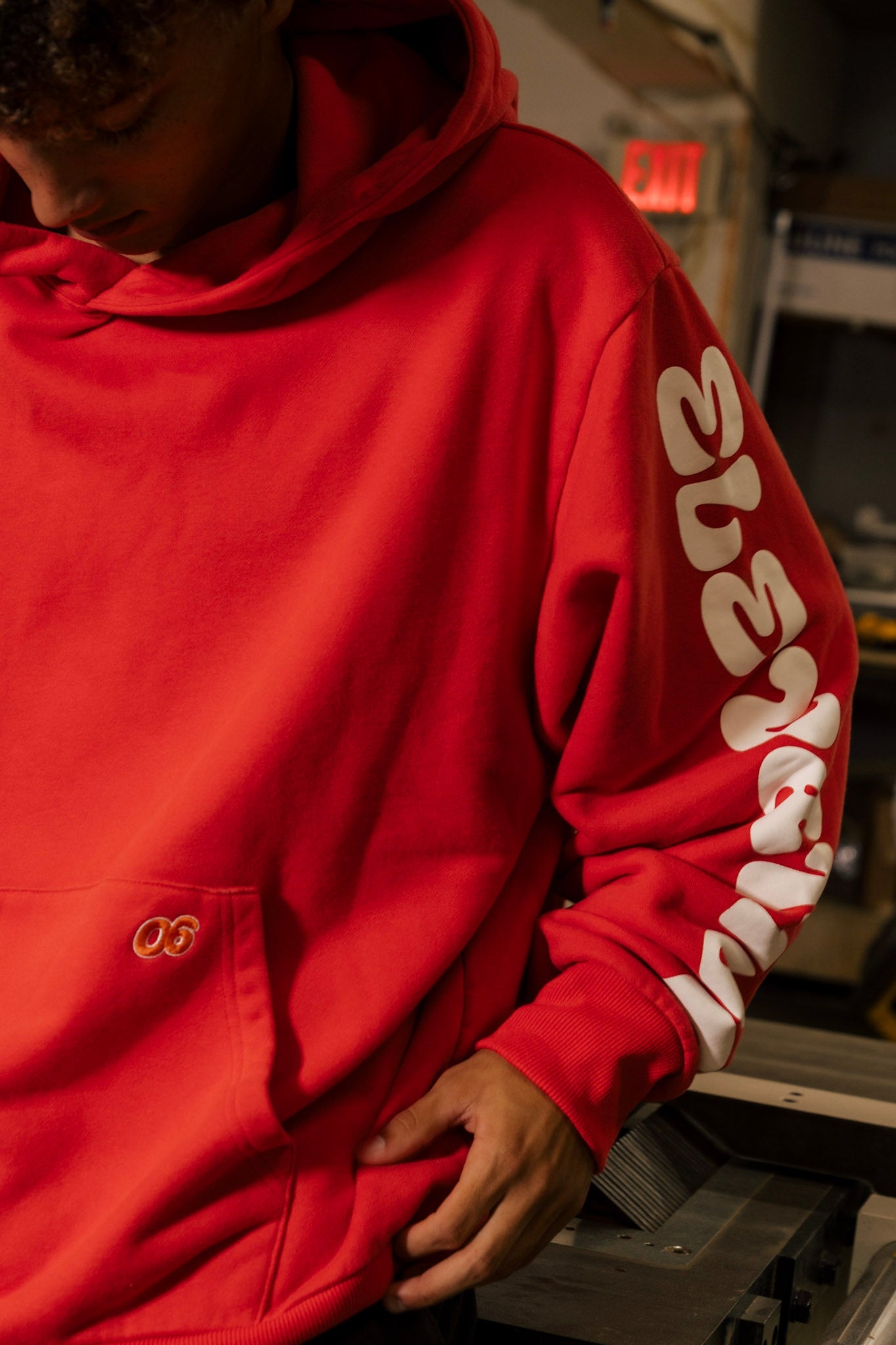 Elevation Finish Line Vintage Red Hoodie