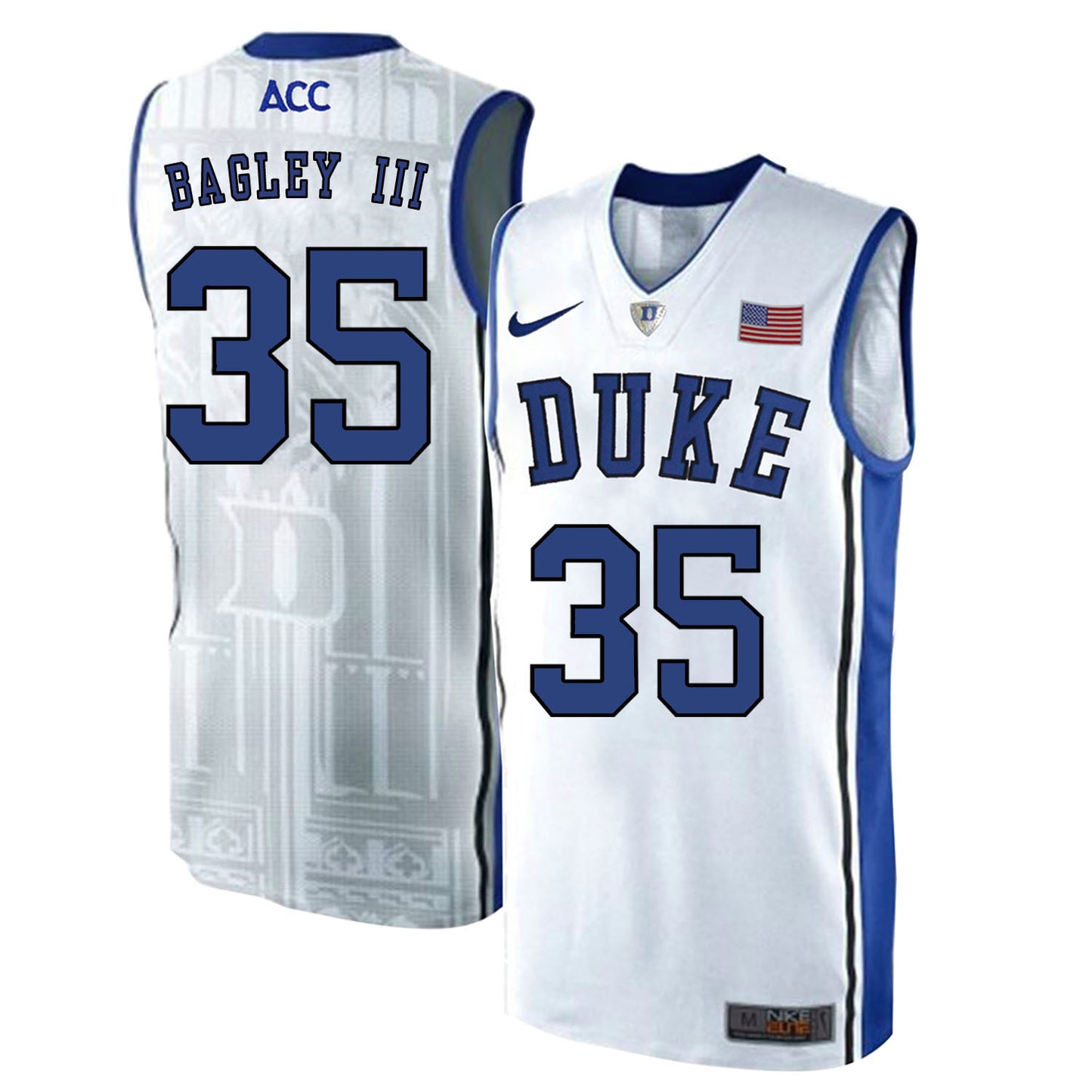 DUKE Marvin Bagley III 35 White Elite