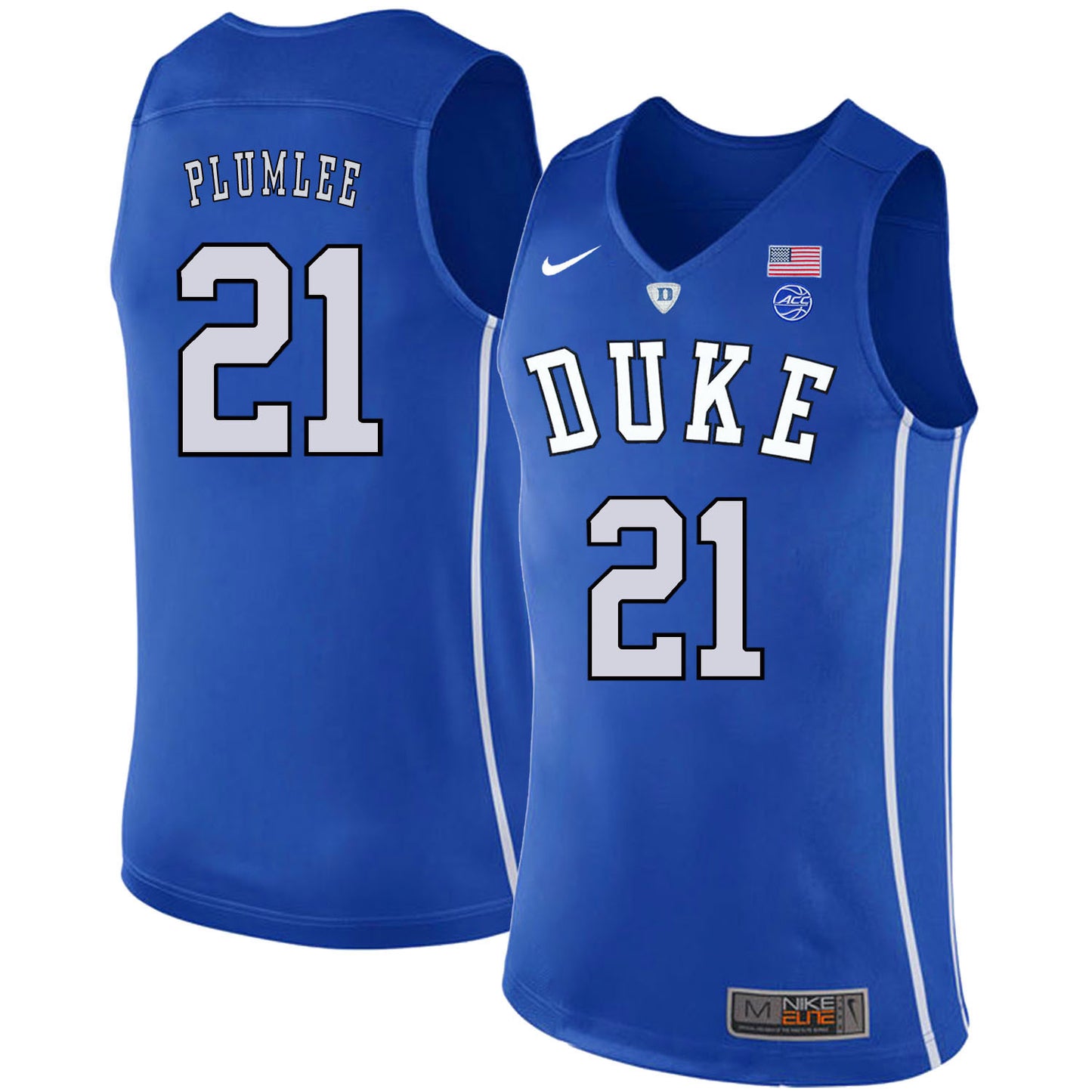 DUKE Miles Plumlee 21 Blue