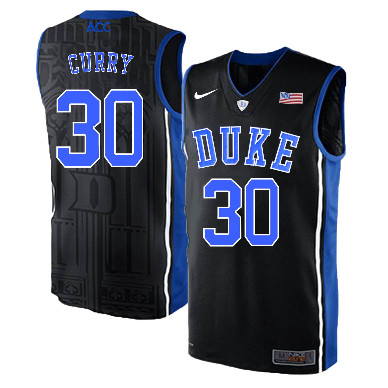 DUKE Seth Curry 30 Black Elite