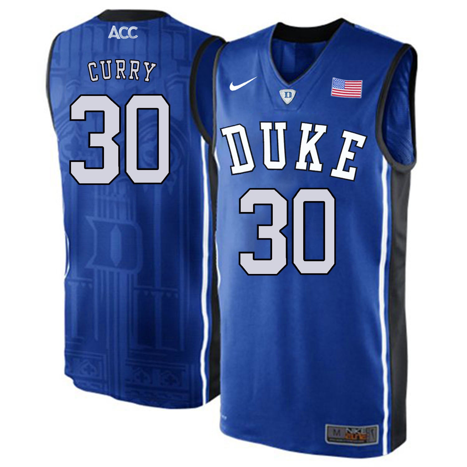 DUKE Seth Curry 30 Blue Elite