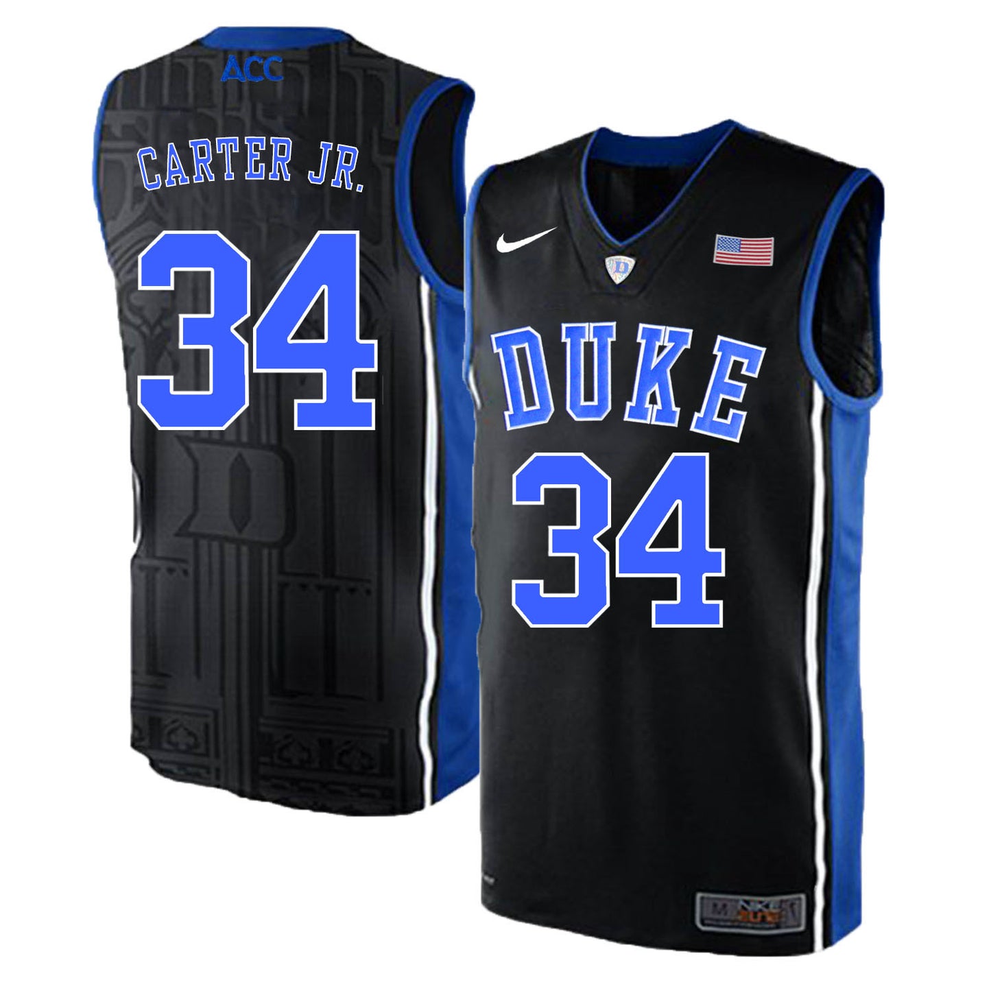 DUKE Wendell Carter Jr. 34 Black Elite