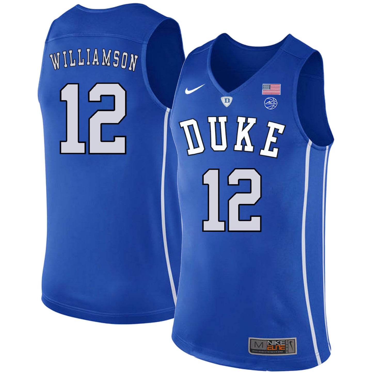 DUKE Zion Williamson 12 Blue