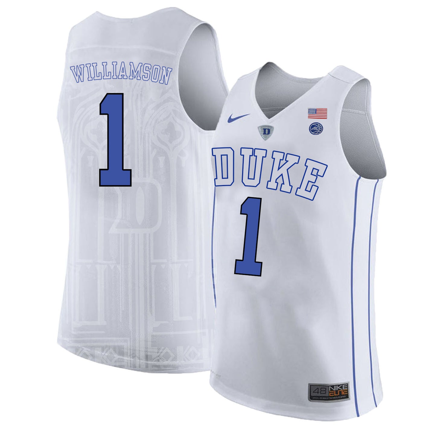 DUKE Zion Williamson 1 White