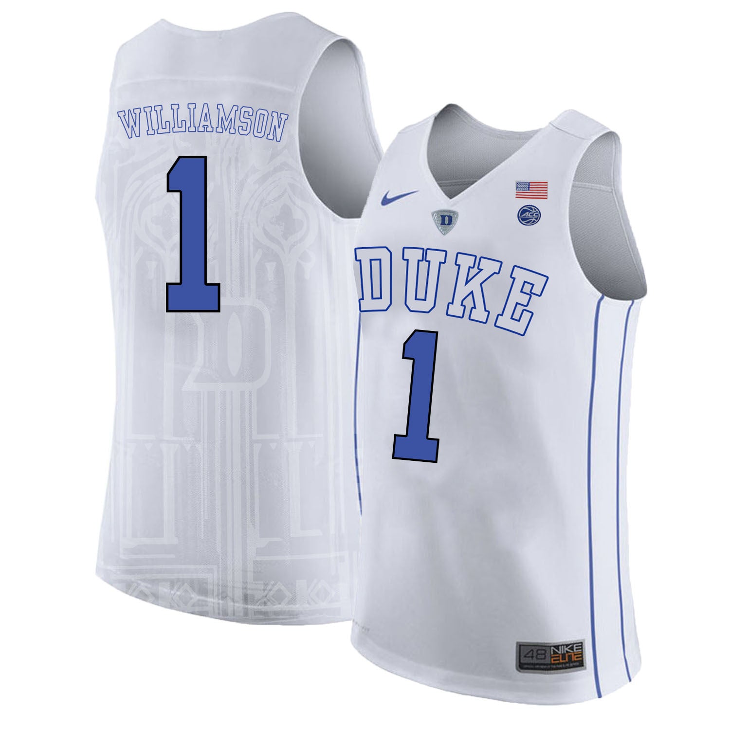 DUKE Zion Williamson 1 White