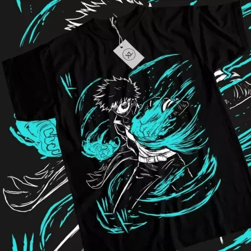 Dabi T-shirt My hero Academia Mha Toya Todoroki Anime Gift Black Shirt All size