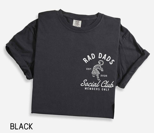 Dad Shirt Rad Dad Social Club Shirt Comfort Colors First Father's Day Gift Vintage Inspired Dad Shirt New Dad Gift Father's Day Shirt Tiger