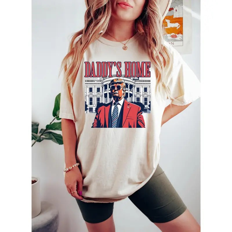 Daddy's Home Sweatshirt, White House Trummp 2024 Shirt Get Losers, Election Shirt, Trummp Sweatshirt, Republican T-shirt,...