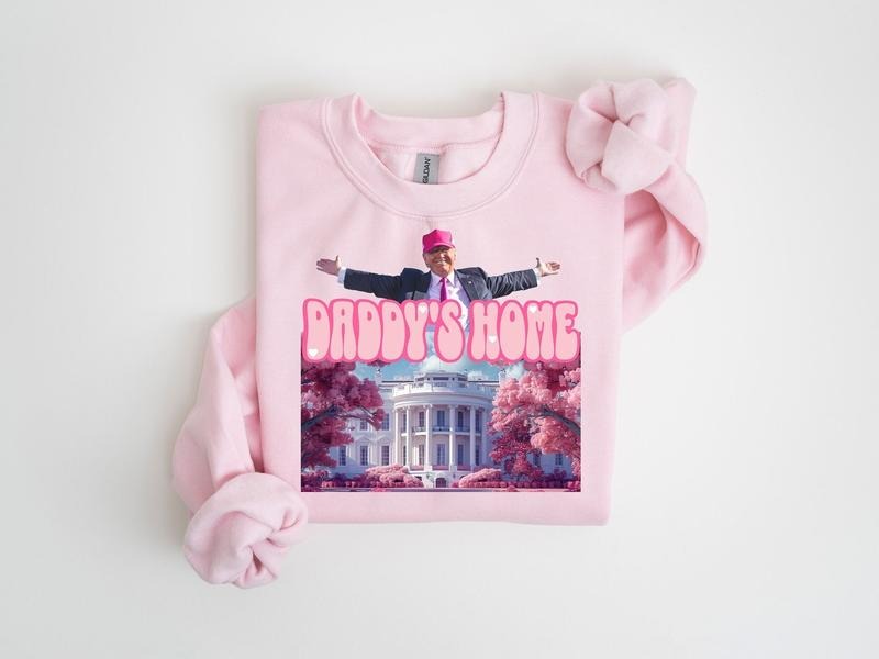 Daddys home shirt, White House trump 2024 shirt get in losers, trump sweatshirt Hoodie | InkThreadWorks.com