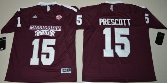 Dak Prescott 15 Burgundy