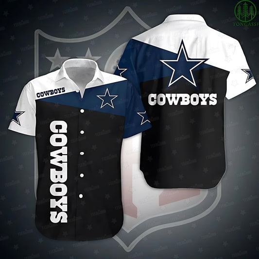 Dallas Cowboys Hawaiian Shirt Classic Block Design 892404