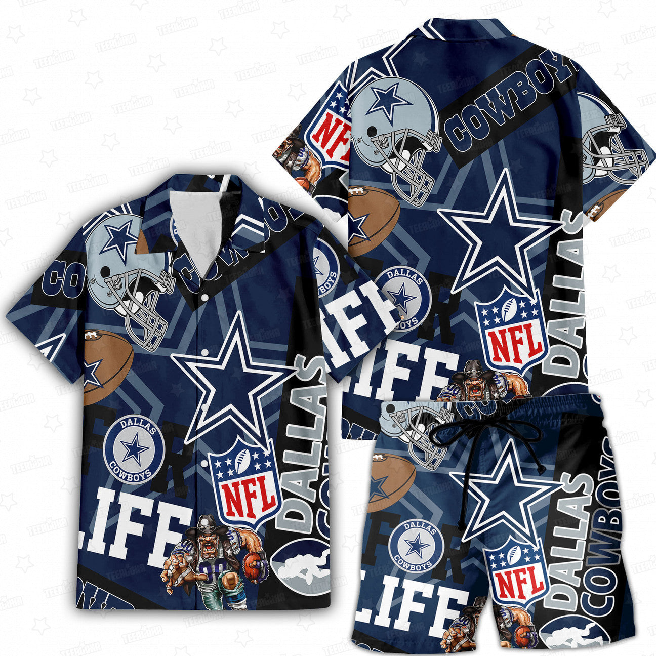 Dallas Cowboys Hawaiian Shirt For Life 198175