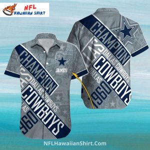 Dallas Cowboys Hawaiian Shirt Champion Legacy Graphics