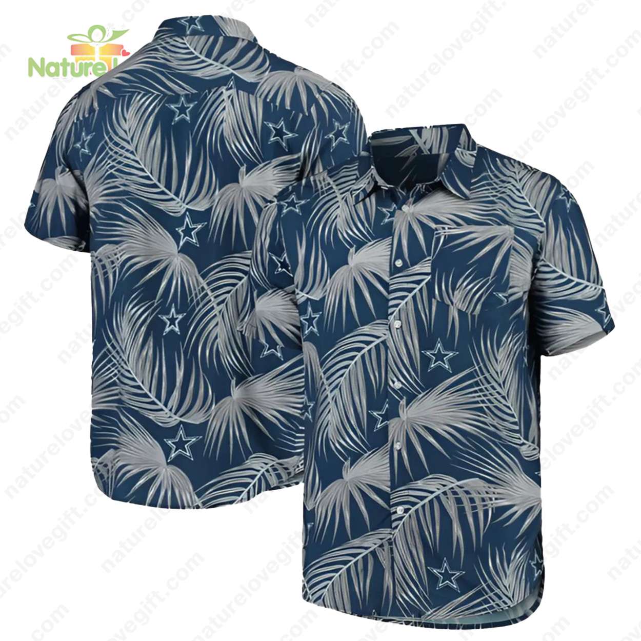 Dallas Cowboys Palm Leaves Vintage Old Navy Hawaiian Shirt
