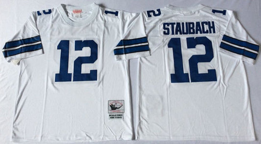 Dallas Cowboys #12 Roger Staubach Throwback Style 1