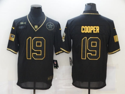 Dallas Cowboys #19 Amari Cooper 20 Salute Retro Gold 830