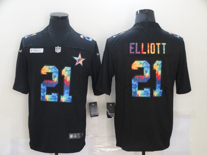 Dallas Cowboys #21 Ezekiel Elliott Rainbow 898