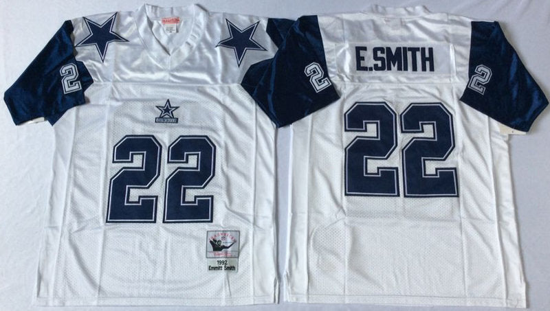 Dallas Cowboys #22 Emmitt Smith Throwback Style 1