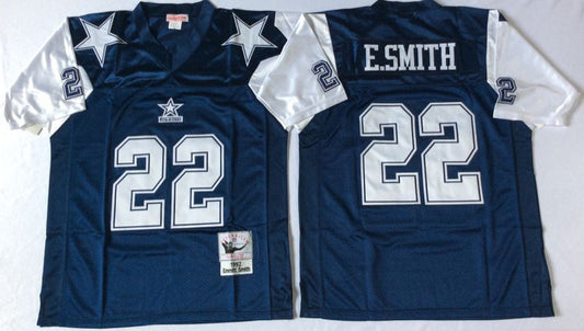 Dallas Cowboys #22 Emmitt Smith Throwback Style 2