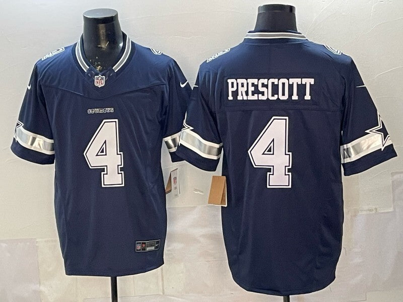 Dallas Cowboys #4 Dak Prescott Cowboys V3 Style 2