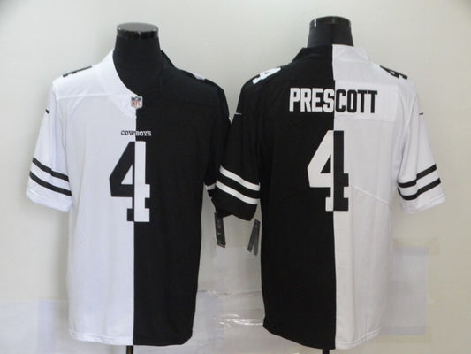 Dallas Cowboys #4 Dak Prescott Split V2 3209 Style 1
