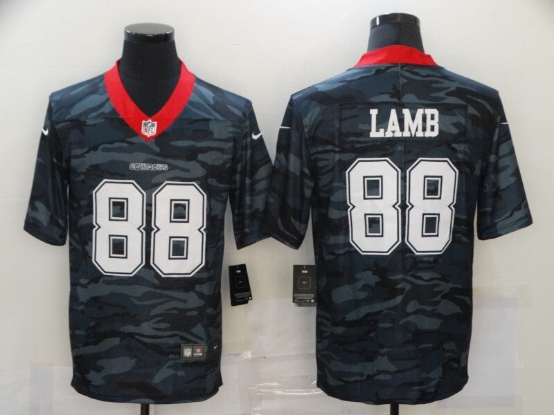 Dallas Cowboys #88 CeeDee Lamb 20 Camo Adult 788