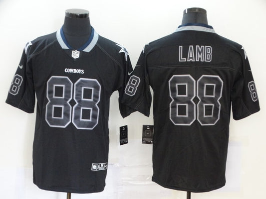 Dallas Cowboys #88 CeeDee Lamb Lights Out Adult 052