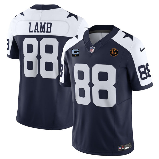 Dallas Cowboys #88 CeeDee Lamb Navy 2025 F.U.S.E. With John Madden