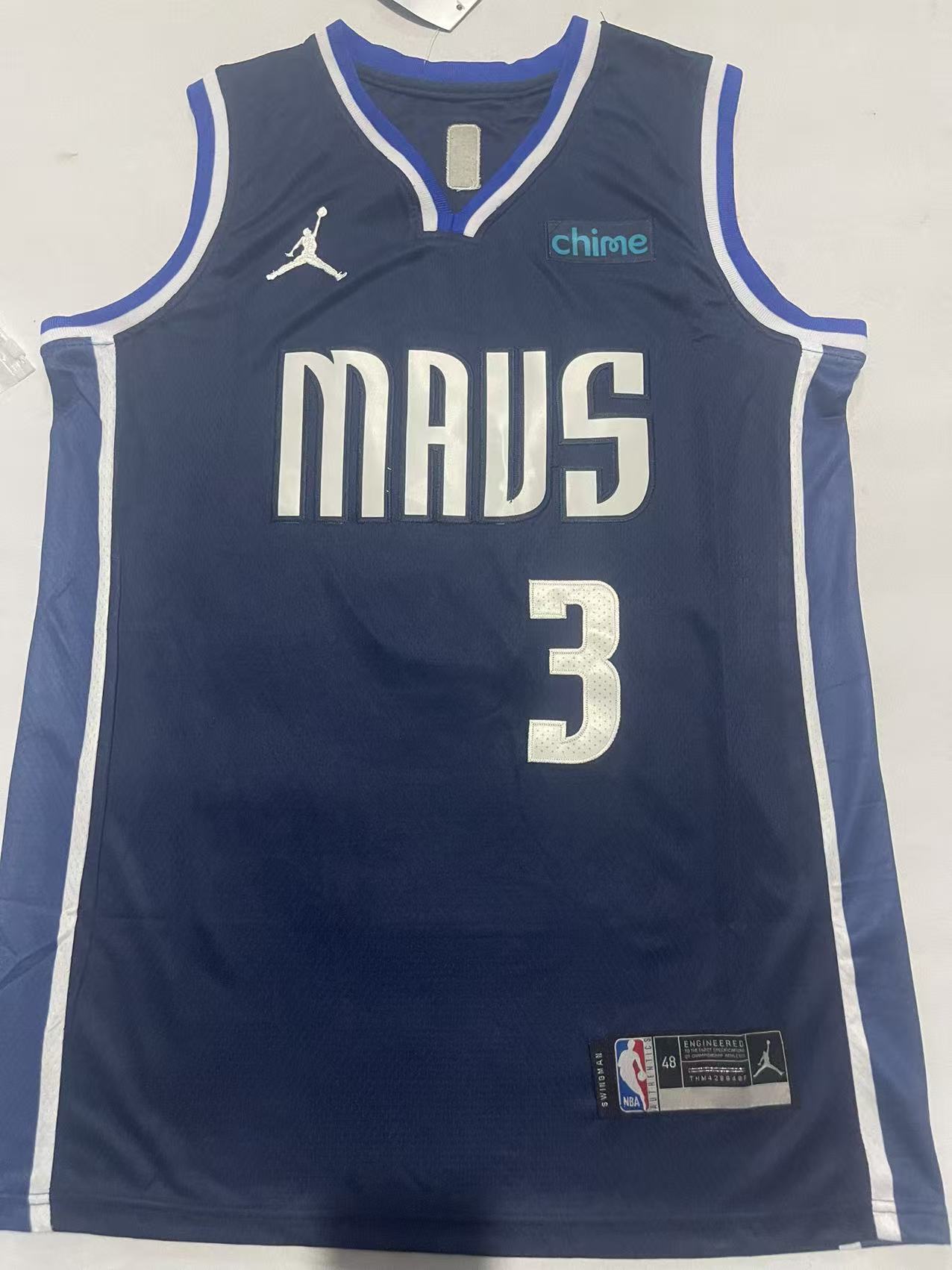 Dallas Mavericks #3 Anthony Davis Mavericks 3 # Navy Style 2