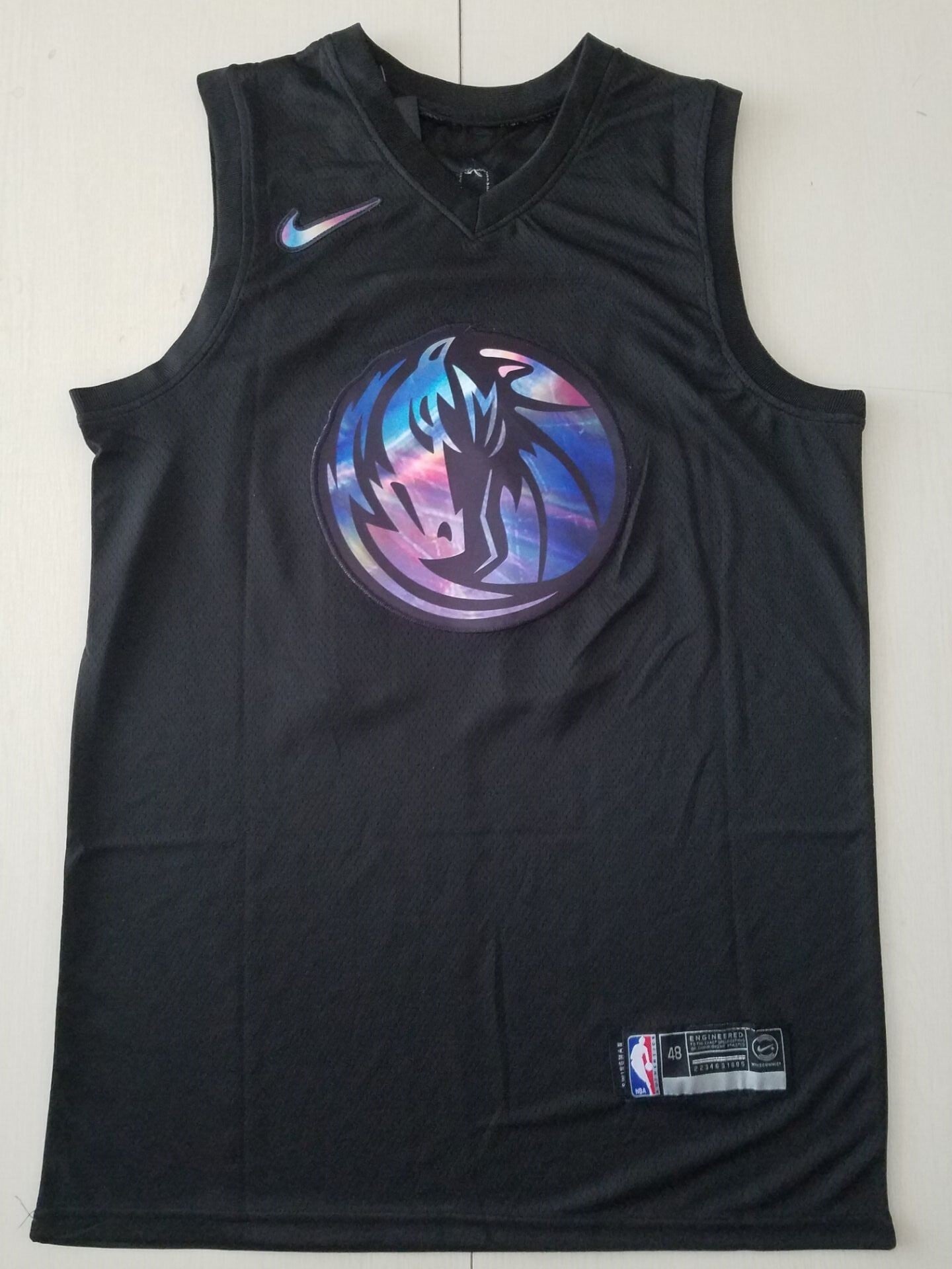 Dallas Mavericks #77 Luka Doncic Black Rainbow S-XXL Style 2
