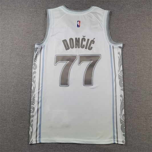 Dallas Mavericks #77 Luka Doncic Mavericks 77 White City Edition s-xxl Style 1