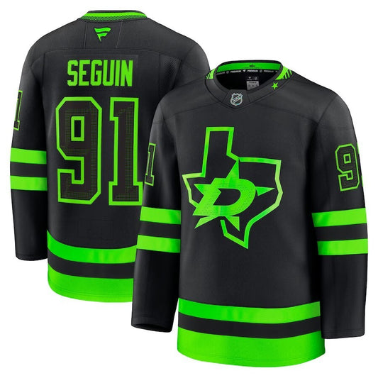 Dallas Stars #91 Tyler Seguin Alternate Premium Jersey - Black_1