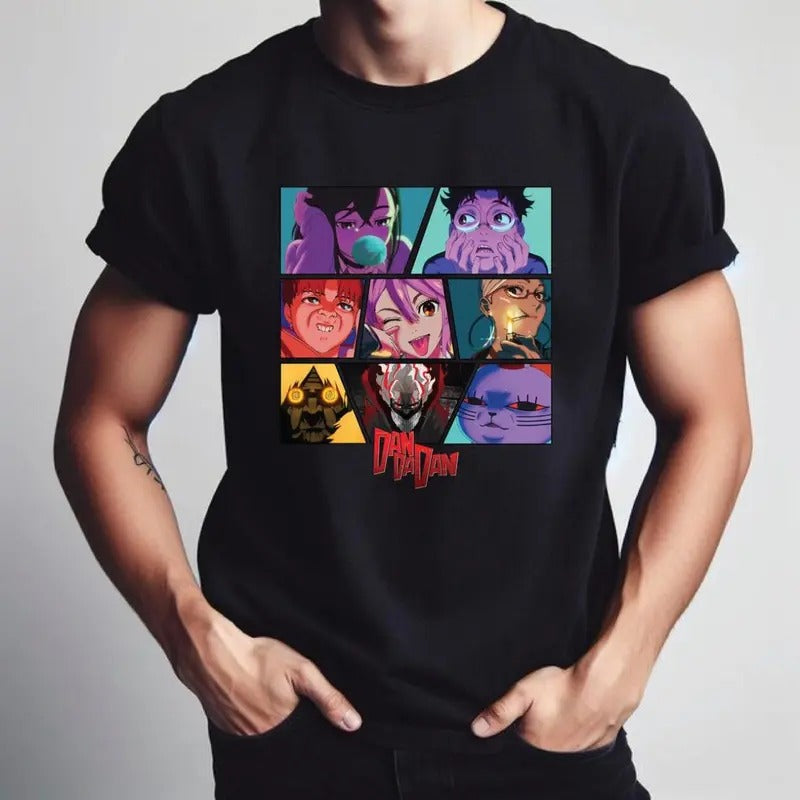 Dandadan Shirt, Anime Graphic T-Shirt, Momo Ayase, Ken Takakura, Turbo Granny, Japanese Anime Tee, Gift For Anime Lovers, Nerdy