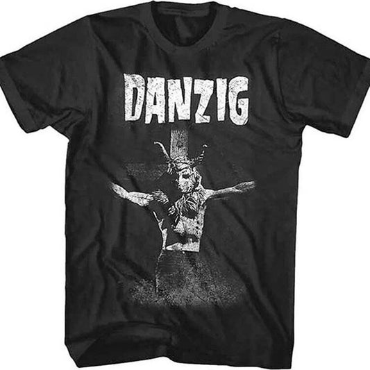 Danzig Skullman Cross Samhain Misfits Band T-Shirt Unisex Full Size
