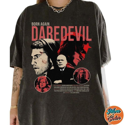 Daredevil Matthew Murdock Movie Shirts, Cotton Unisex T-shirt, Crew Neck, Size S- 3XL, Menswear Top, Womenswear Top Underwear Streetwear