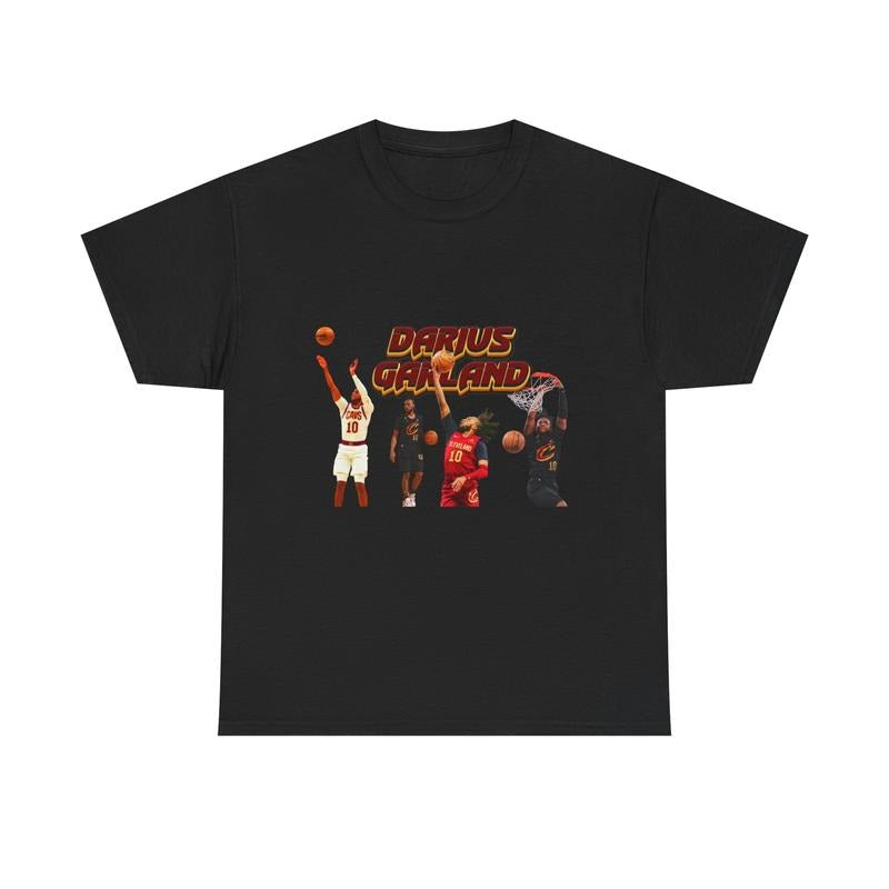 Darius Garland Basketball T-Shirt, Unisex Heavy Cotton T-Shirt, Sports Fan Gift Hoodie, Sweatshirt | InkThreadWorks.com