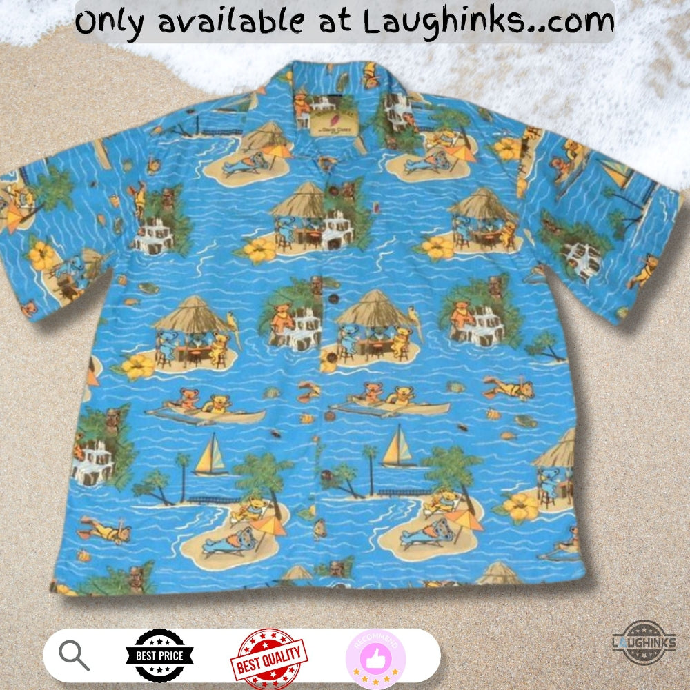 David Carey Tropical Beach Grateful Dead Hawaiian Shirt