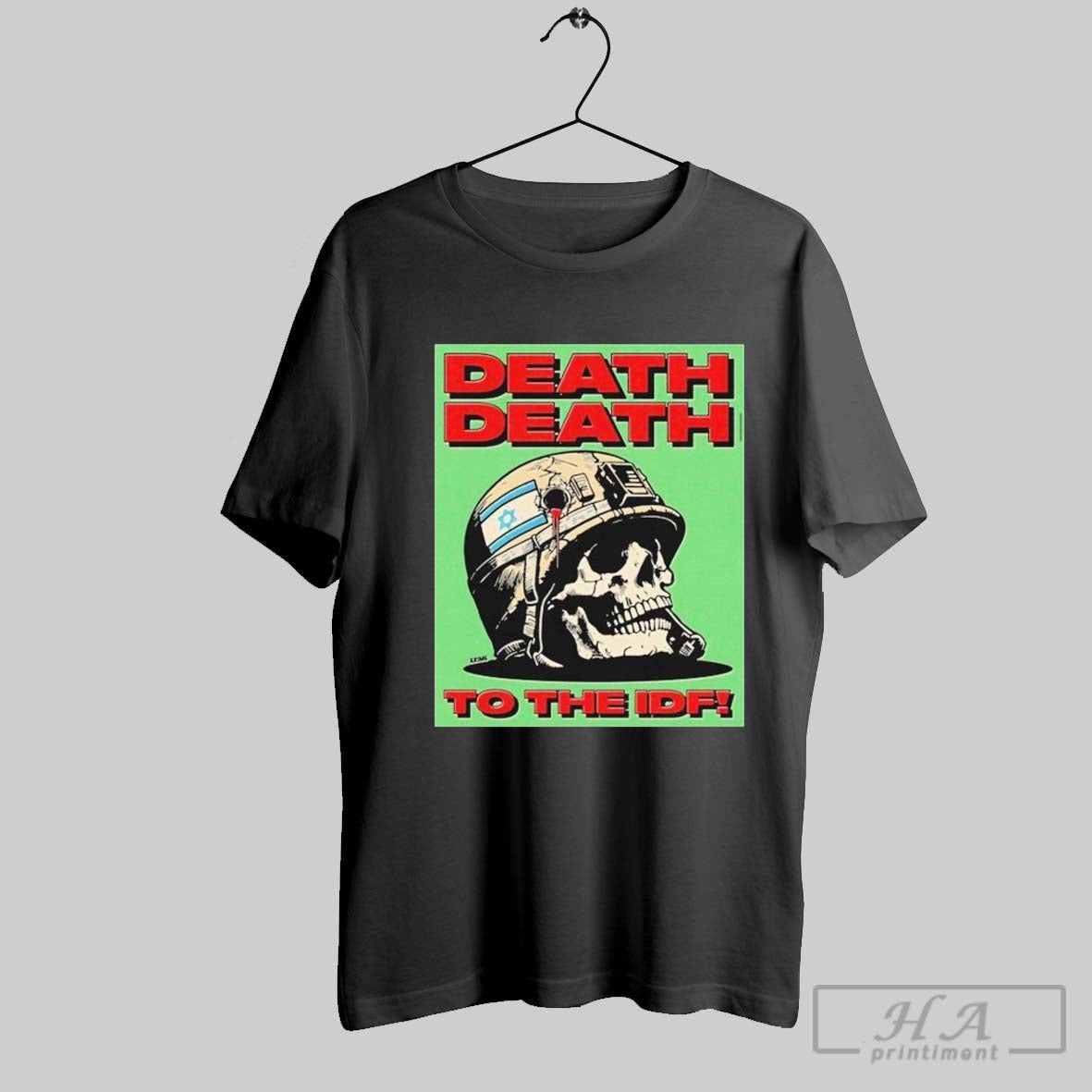 Death Death To The Idf Krime Israel Skull T Shirts
